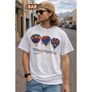 Vintage Albuquerque Balloon Festival T Shirt Y2K 90's Men Size Large White '96 L